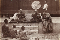 Burma under British rule: Vintage photographs show Buddhist monks, traditional hunters and even a boat race from Myanmar’s days as a British colony