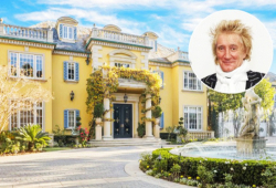 Rod Stewart Cuts $6 Million off the Price of His Yellow Los Angeles Mansion