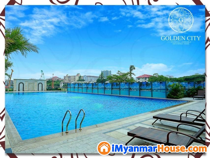 24th floor 2 Bedroom Condo for rent in Golden City, Yankin, Ready-to-Move-in, all amenities provided with fantastic views of the Shwedagon Pagoda - ငှါးရန် - ရန်ကင်း (Yankin) - ရန်ကုန်တိုင်းဒေသကြီး (Yangon Region) - $ 1,000 (အမေရိကန်ဒေါ်လာ) - R-19910805 | iMyanmarHouse.com