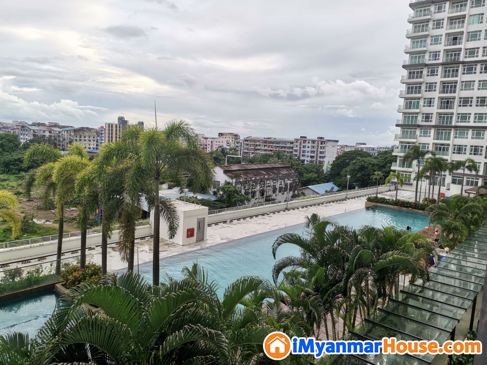 လှုိင် GEMS Garden Condo pool viewအခန်းအမြန်ရောင်းမည်။ - For Sale - လှိုင် (Hlaing) - ရန်ကုန်တိုင်းဒေသကြီး (Yangon Region) - 2,400 Lakh (Kyats) - S-10112934 | iMyanmarHouse.com