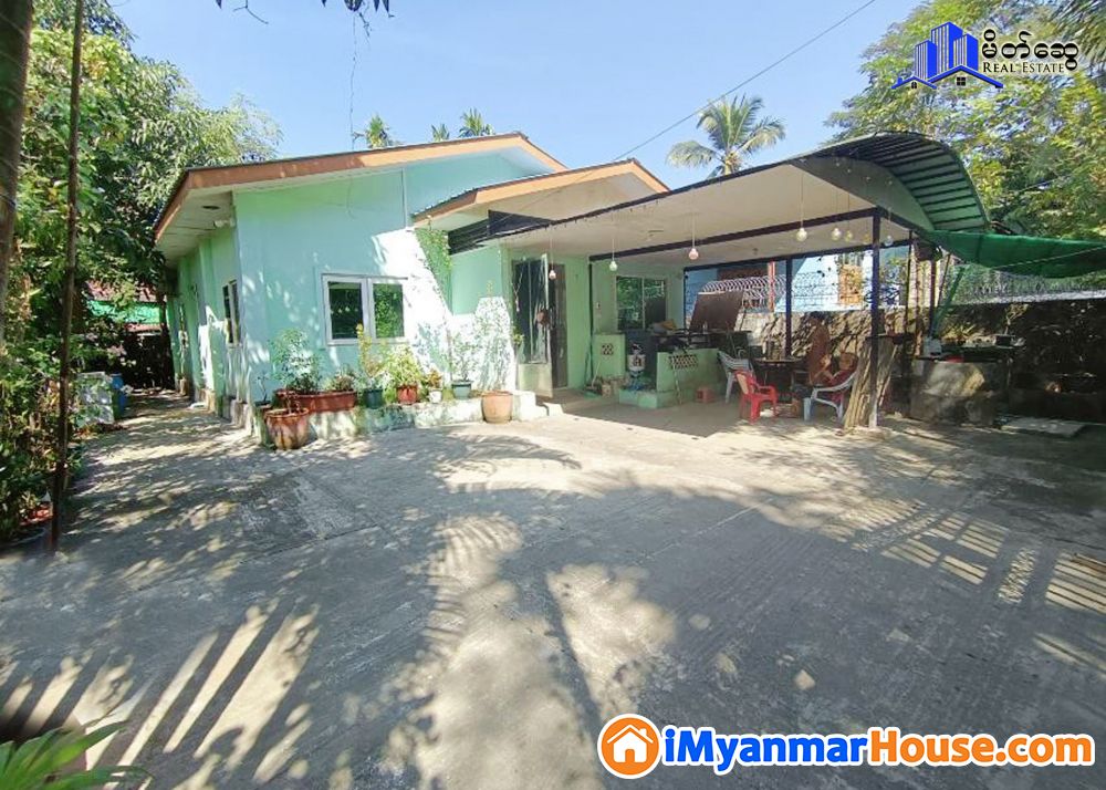 ရွှေပြည်သာမြို့နယ် Second VIP (7)ရပ်ကွက် ပေ 40 x 60 / ပေ ( 80 ) လမ်းကျယ်ပေါ် တစ်ထပ်တိုက် အိမ်နှင့်ခြံ ရောင်းမည်။ - For Sale - ရွှေပြည်သာ (Shwepyithar) - ရန်ကုန်တိုင်းဒေသကြီး (Yangon Region) - 1,790 Lakh (Kyats) - S-10894863 | iMyanmarHouse.com