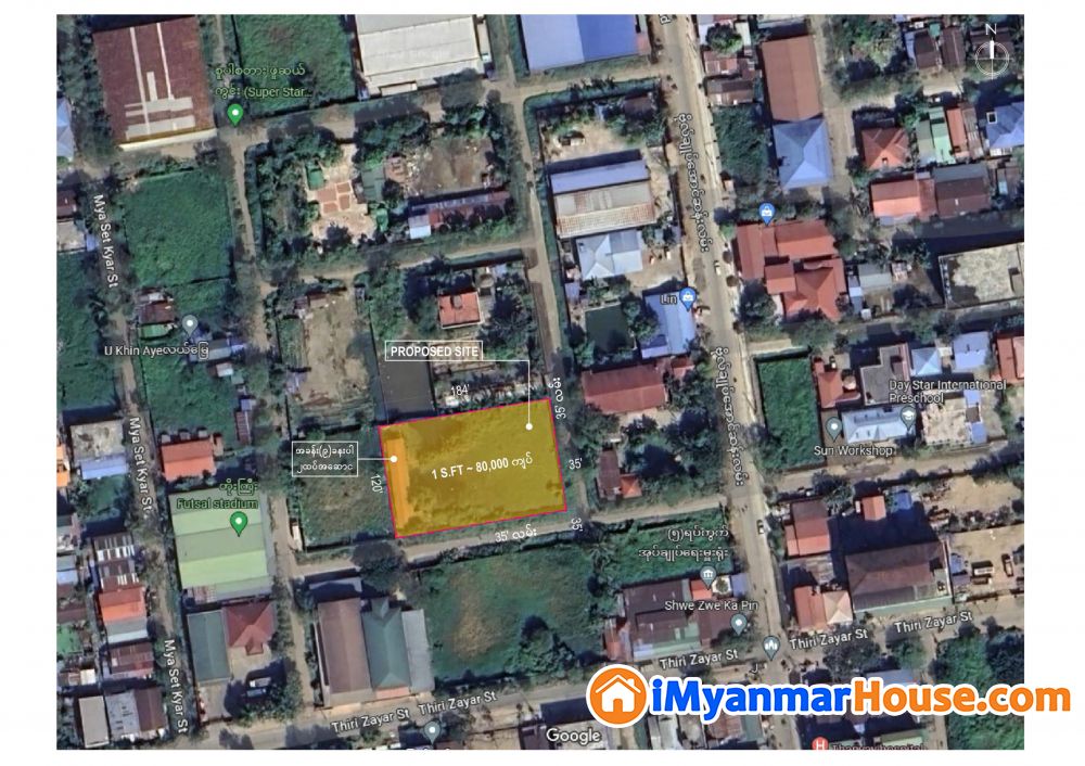လူနေစည်ကားပြီးလူကြိုက်များတဲ့ လှိုင်သာယာ ဗိုလ်ချုပ်အောင်ဆန်းလမ်းမပေါ်က မြေကွက်လေးပိုင်ရှင်ကိုယ်တိုင်အမြန်ရောင်းမည် 🔸 - ရောင်းရန် - လှိုင်သာယာ (Hlaingtharya) - ရန်ကုန်တိုင်းဒေသကြီး (Yangon Region) - 17,664 သိန်း (ကျပ်) - S-12026050 | iMyanmarHouse.com