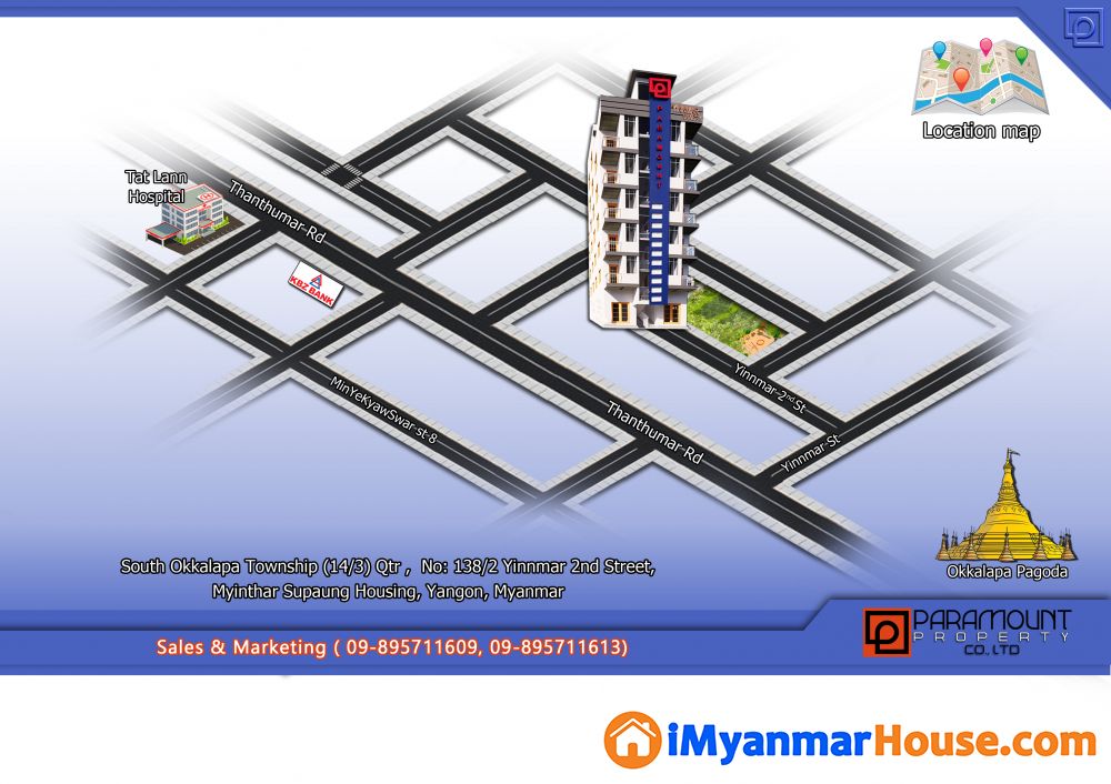 သံသုမာလမ်းမ ကျော်ကပ် (ကြိုပွိုင့်) တိုက်ခန်း အရစ်ကျဖြင့်ရောင်းမည်။ - ရောင်းရန် - တောင်ဥက္ကလာပ (South Okkalapa) - ရန်ကုန်တိုင်းဒေသကြီး (Yangon Region) - 400 သိန်း (ကျပ်) - S-9469201 | iMyanmarHouse.com