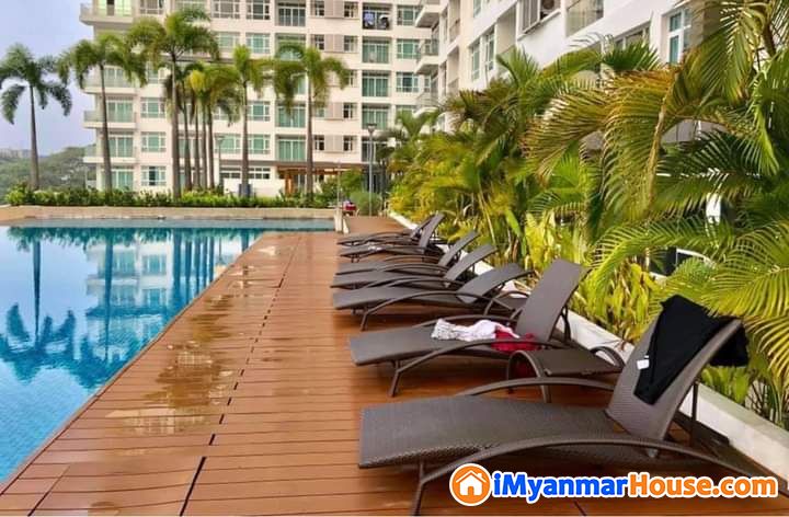 GEMS Condo pool viewအခန်းလေးရောင်းပါမည် - For Sale - လှိုင် (Hlaing) - ရန်ကုန်တိုင်းဒေသကြီး (Yangon Region) - 2,200 Lakh (Kyats) - S-9677862 | iMyanmarHouse.com