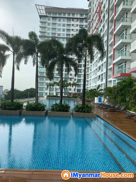 GEMS Condo pool viewအခန်းလေးရောင်းပါမည် - For Sale - လှိုင် (Hlaing) - ရန်ကုန်တိုင်းဒေသကြီး (Yangon Region) - 2,200 Lakh (Kyats) - S-9677862 | iMyanmarHouse.com